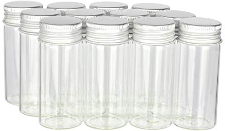 Magic Season Bouteilles en Verre Décoratives (12 Pièces avec Bouchons en Aluminium / 30 ml)
