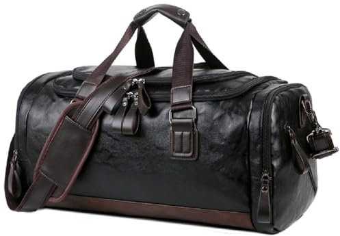OCCIENTEC Sporttasche,Sport Gym Tasche Wasserdicht Reisetasche Weekender Trainingstasche Fitnesstasche Gepäcktasche Herren Damen Großen Kapazität(Schwarz-40L, 40L)