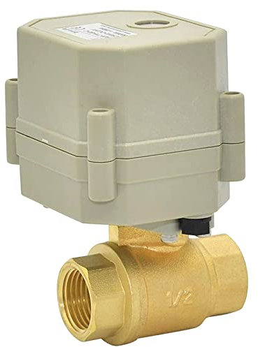 1/2” Zoll DC12V Messing motorisierter Kugelhahn mit Positionsanzeige,DN15 CR301