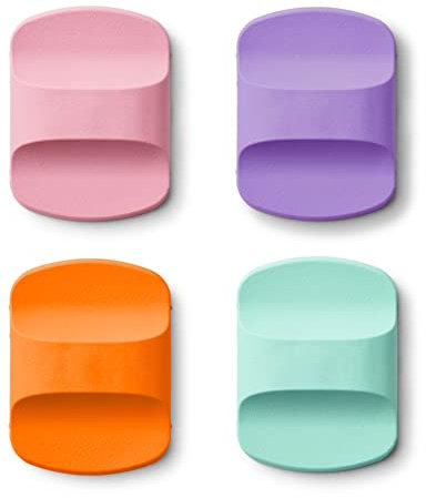 Fking Multi-Color Replacement MagSlider for Yeti Rambler Lids, 4 Pack, Fits 10oz, 16oz, 20oz, 26oz, 30oz Magnetic Tumbler Lids (Aqua/Orange/Purle/Pink)