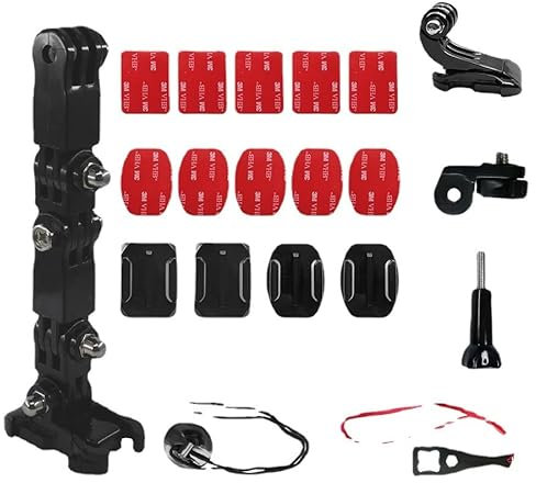 WANGCL Support de Menton pour Casque de Moto pour caméra GoPro 8/7/6/5/4 4+ 3 Series et Autres caméras d'action
