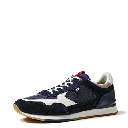LLOYD Herren Schnürschuhe EMILIAN, Männer Low-Top Sneaker,lose Einlage,Schnuerung,Low-tie,Halbschuhe,Freizeit,Navy/Static/Blue/GHOBI,42 EU / 8 UK