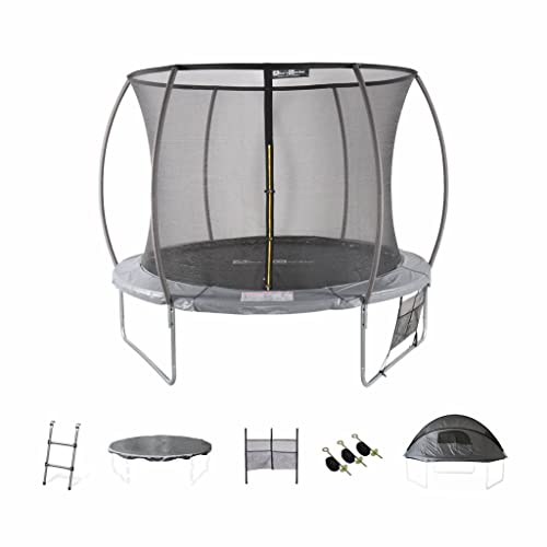 Trampolin 305cm Innennetz mit Zubehörpaket + Campingzelt