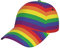 FJAUOQ Athletic Baseballkappe LGBT Rainbow Pride Stripes Snapback Baseballmütze, Siehe Abbildung, Einheitsgröße