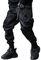 XYXIONGMAO Techwear-Hose für Herren, japanische Streetwear, Gothic, schwarz, Cargohose, Jogger, modische Tripp-Hose, Schwarz, XXL