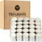 Ledivion Tea Lights Candles 8 Hour Long Burn Time White Unscented 100 Pack