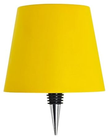 QCLUEU Lampada da Tavolo per Bottiglia di Vino Lampada da Tavolo dimmerabile Lampada da Bottiglia dimmerabile Touch Dimmerabile a pagamento in Metallo Portatile per Bar Ristorante(Giallo)