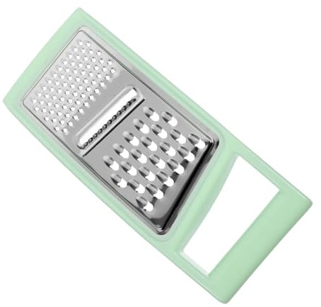 Amosfun rallador de acero inoxidable trituradora de verduras mini rallador de jengibre cortadores para verduras ralador grater rallador de verduras de cocina rallador de cocina Light Green