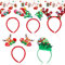 Bandeau de Noël Fête 5 Pièces,Serre-Têtes de NoëL,Bandeaux de Noël,Bandeau de Noël,Bandeaux Décoratifs de Noël,Serre Tete Noel Lumineux LED,Enfant Adulte Noël Décorations Fête Accessoires Coiffure