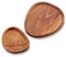 com-four® Juego de bandejas de 2 Piezas de Madera de Acacia - tableros Decorativos con Forma orgánica - bandejas para Servir - Bandeja de Madera en 2 tamaños (2 Piezas - Forma Libre)