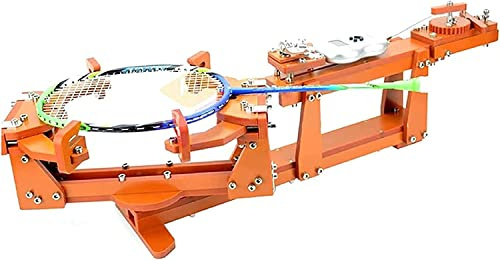Hiedmeil Badminton Racket String Machine - 6-Point Fixed 60lb Badminton String Machine, Digital Display - Stringing Tools, Squash, Tennis