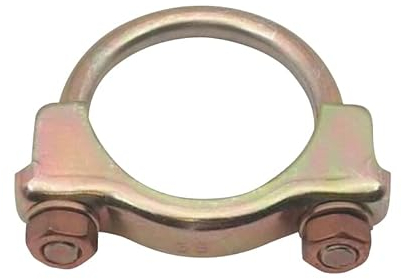 uitlaatklem 65 mm staal zilver