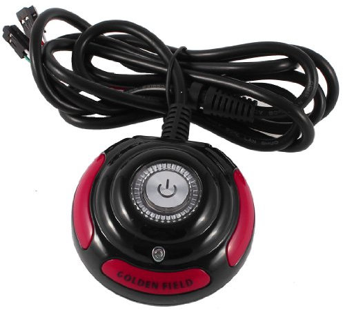 sourcing map PC Desktop Power Button Switch, 170cm Desktop PC Computer Case Power On/Off Reset HDD Push Button Switch - Length 67 inch