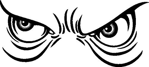 Plott Aufkleber Bad Looking Eyes Böse Augen Auge Eyes Tuning Sticker Fun