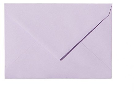 25 Briefumschläge B6 DIN (12,5 x 17,6 cm) Violett, Verschluss-Technik: Freuchtklebend mit Dreieck Lasche Grammatur: 120 g/m²