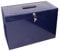 Cathedral Products A4+ (Foolscap) Steel File Box with Starter Pack of 5 Suspension Files - Blue
