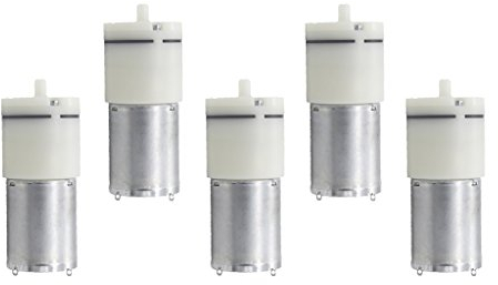 Sharplace 5 Stück Mini Luftpumpe Motor Betriebsspannungsbereich DC 3-6V Micro Vakuumpumpe, 370 Mikro Luftpumpe Elektrische Mini Air Pumping Booster für Behandlung Instrument, Aquarium Zubehör