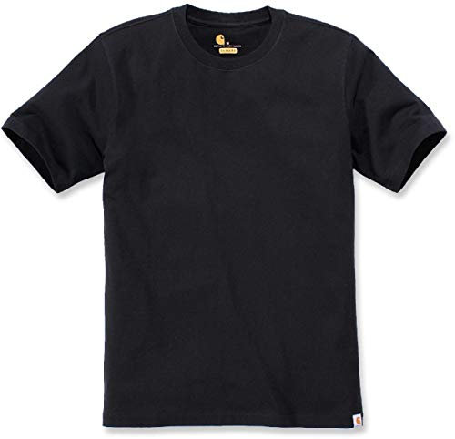 Carhartt Men's Relaxed Fit Heavyweight Short-Sleeve T-Shirt, Black, XS
