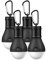 ASANMU LED Campinglampe, 4 Stücke Tragbare Camping Lampen LED Campingleuchte mit Karabiner Tragbare Laterne Zelt Leuchtmittel Zeltlampe Glühbirne Set für Camping, Abenteuer, Wandern, Angeln, Notlicht