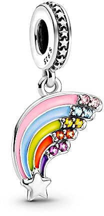 Annmors Animals Charms Bunter Regenbogen 925 Sterling Silver Animal Bead Pendant for Bracelet&Necklace,Birthday Mother's day Jewelry Gifts for Women Girls