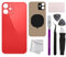 Somerway Outils De Remplacement De La Couverture Arrière De La Batterie du Boîtier en Verre Compatibles avec L'iPhone 12 6,1 Pouces Rouge