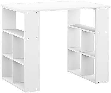 Vicco Schreibtisch Arwen, Arbeitstisch für das Büro, Weiß, 90 x 60 cm