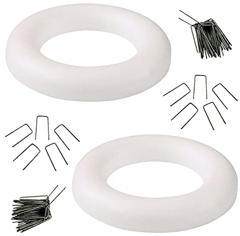 Styropor Ring 25 cm Halbring Styroporkranz mit Stecknadeln