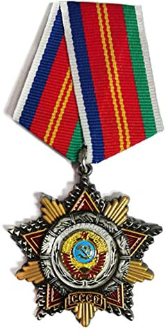 Sowjetunion Menschen Freundschaft Medaille Red Star Labor Medaille Abzeichen Revers Pins