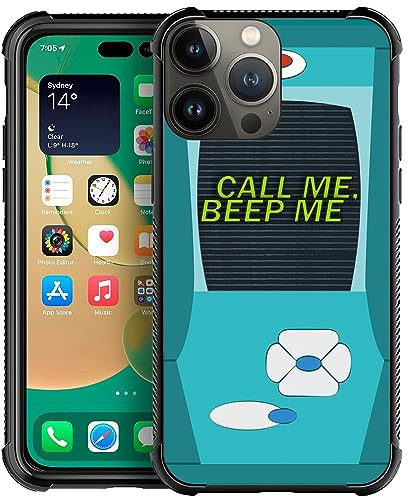 Goodsprout Kompatibel mit iPhone 15 Pro Hülle, blaue Spielkonsole, erstaunliches Muster-Design, stoßfest, kratzfest, harte PC-Rückseite für iPhone 15 Pro