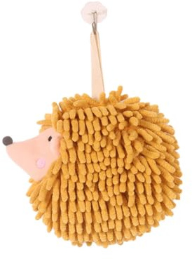 ISAKEN Niedliche Tier Handtücher Chenille Handtüche Cartoon Lgel Kinderhandtuch Hoch Saugfähiger Chenille Fuzzy Ball Plüsch Schwamm Ball Weiche Flauschige Mikrofaser Handtücher für Kinder Erwachsene