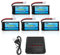 AMZZN 5PCS 3.7V 1200mAh 30C Molex Plug Lipo Battery with 5-in-1 Charger for SYMA X5SW X5SC X5SC-1 KY601S RC Drone Lithium Battery Accessories