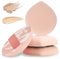 4 Stück Groß Puderquaste Make-up Schwamme Koreanischer Powder Puff weiche Make-up-Kissen Beauty Blender Schwamm für Foundation Concealer flüssige Creme