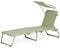 Park Alley Sonnenliege klappbar - Gartenliege wetterfest, Liegestuhl klappbar mit Sonnenschirm - hochwertiger Aluminium Rahmen - Outdoor Liegestuhl für Balkon & Garten - Belastbar bis 100kg