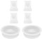 Replacement 4 Duckbill Valves/Duck Bill Valve & 2 Silicone Membrane/Diaphragm Compatible with Momcozy V1 / V2 Wearable Breast Pump, Pump Seal, Accessories Made by Durceler, Not Original Pump Parts
