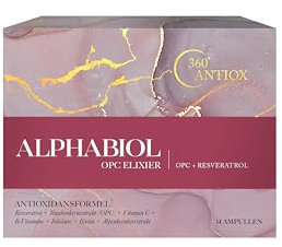 NanoRepro alphabiol OPC Elixier, Resveratrol Nahrungsergänzungsmittel zum Trinken, mit Traubenkernextrakt & natürliche Antioxidantien zur Unterstützung des Wohlbefindens