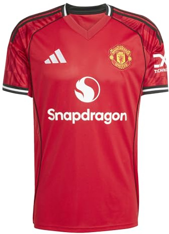 adidas Mens Manchester United Home Shirt 2025 2026 Red XL