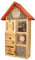 Insektenhotel - Wetterfest - Premium Insektenhotel für Nützlinge 7in1 - Insektenhaus mit Dachkonstruktion aus massivem Laub- und Nadelholz - für Wildbienen, Marienkäfer & Schmetterlinge - Nisthilfe