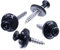 SECCARO Lot de 75 vis étanches 4,5 x 60 mm, RAL 9005 noir profond, acier inoxydable A2, rondelle d'étanchéité EPDM 15 mm, TX/six pans creux