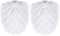 2pcs Toilet Bowl Brush Replacement Head, Universal Toilet Brush Head, Plastic Replacement Toilets Bowl Brushs Heads, Hotel Home Cleaning Tool Fit for Most of Cleaning Holders(COLOR:white)