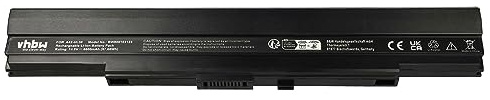 vhbw Akku kompatibel mit Asus UL30A | UL30A-A2, UL30A-A1, UL30, UL30A-A3B, U30SD, UL30A-QX130X Notebook (6600 mAh, 14,8 V, Li-Ion)