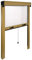 IRS ZANZARIERA AVVOLGIBILE in Alluminio Modello Sottile per Finestra CM 160 X 170 RIDUCIBILE Bronzo