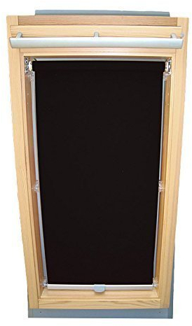 Hochwertiges Abdunkelungsrollo Rollo für Velux DKL Y/RHL Y-EP VL Y,VU Y,VKU Y45 schwarz // Verdunkelungsrollo/Verdunkelungs-Rollo/Fensterrollo