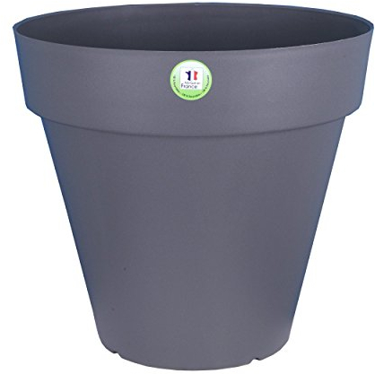 Riviera Pots de fleurs Soleilla Rond Gris 49 x 49 x 45 cm 49 ml 415076