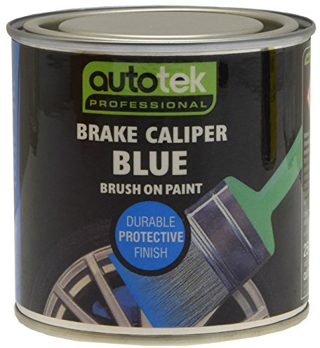 Autotek ATOOCALB250 Tin Brake Caliper Brush-On Paint, 250 ml, Blue