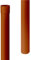 INEFA Fallrohr Kunststoff 200cm DN50 / 50mm, Braun, Dachrinnenzubehör, einfache Steckmontage, Made in Germany