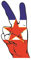 U24 Aufkleber Peace Finger Jugoslawien alt Autoaufkleber Sticker