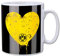 Borussia Dortmund BVB-Tasse für den besten Papa, 1 Stück (1er Pack)