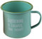 Stunning Mint Green Gardening Therapy Enamel Mug - 9cm x 13cm (1 Pc.) - Durable Material & Unique Design - Perfect for Any Event,