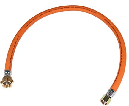 HausundWerkstatt24 Transfer Hose 80 cm Propane Bottle in Craft Bottle (Connections W 21.8 x 1 1/4 Inch L and 1 x 3/8 Inch L Gas Hose)