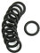 REFURBISHHOUSE 10 Stueck Schwarz Gummi Oil Seal O-Ringe Dichtungen Unterlegscheiben 16x11x2.5mm